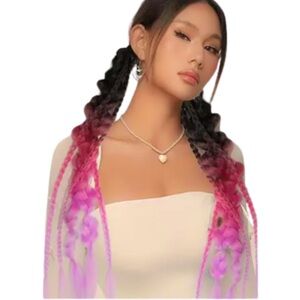 Ombre Box & Bubble Braid Single Ponytail Extension, 26”, Brand New in Packaging